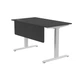 Стіл з регульованою висотою E-table UNIVERSAL 5019B - Чорний / Білі ніжки - изображение 6