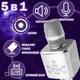 Мікрофон караоке Magic Karaoke YS-97 Срібний безпровідний 5в1 Функція Bluetooth Колонки Rec Фонограма Зміна голосу Дует Бас та Шумопоглинання 7 год роботи Пасивна мембрана Динаміки 2х7 Вт з Курсом по вокалу Новий з дефектом б/в - зображення 5