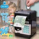 Копилка сейф электронная Saving Box Черно-серая детская с кодовым замком и музыкой игрушка для детей - изображение 2