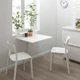 Столик складной настенный IKEA NORBERG 74x60 см 301.805.04 - изображение 2