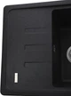 Кухонная мойка гранит GLOBUS LUX Mono 620х435 графит - изображение 6