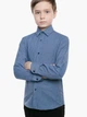 Сорочка для хлопчика тепла кашемірова в клітинку Brostem 1LBD11+8dl** 158-164 см світло-блакитна - зображення 1