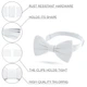 Бабочка Bow Tie House атласная белого цвета стандартная 10027 - изображение 2