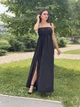 Женское длинное платье из шифона Poliit 8853 черный 42-44 - изображение 10