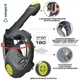Маска для плавания Seagard Easybreath Profi L/XL панорамная с креплением для камеры Серый - изображение 2
