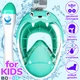 Детская маска для плаванья X/S (5-13лет) VelaSport KIDS Lion Полнолицевая панорамная Снорклинг Маска на все лицо для ныряния 4 клапана Инновационная детские и подростковые Turquoise - изображение 1