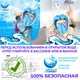 Детская маска для плаванья X/S (5-13лет) VelaSport KIDS Lion Полнолицевая панорамная Снорклинг Маска на все лицо для ныряния 4 клапана Инновационная детские и подростковые Blue - изображение 8