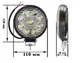 LED Фары ДАЛЬНЕГО света круглые. Светодиодная фара противотуманная на 9 диодов. 05T-27W/25/F. - изображение 2