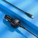 Зарядний автомобільний BOROFONE BZ14A Mercury (PD+QC3.0) (3A 20W) Type-C - Type-C Чорний - изображение 2