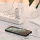 Зарядне мережеве BOROFONE BA53A Powerway (2USB 2.1A) Lightning Білий - изображение 3