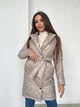 Женское пальто демисезонное стеганое короткое KML 0029 L (46-48) Бежевый (К - 0029/2 B) - изображение 3