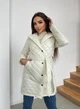 Женское пальто демисезонное стеганое короткое KML 0029 L (46-48) Белый (К - 0029/3 B) - изображение 6