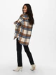 Куртка ONLY ONLDEENA-KAWI L/S CHECK SHACKET PNT S Бежевый 15235844-Oatmeal-Checks:Ariabian Spice/Honey Musta - изображение 2