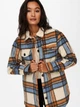 Куртка ONLY ONLDEENA-KAWI L/S CHECK SHACKET PNT S Бежевый 15235844-Oatmeal-Checks:Ariabian Spice/Honey Musta - изображение 3