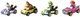 Подарунковий набір машинок Hot Wheels Mario Kart Vehicle 4 шт. (GWB37) - зображення 9