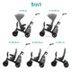 Rower trójkołowy Kinderkraft Easytwist Platinum Grey (KKRETWIGRY0000) (176375) - obraz 11