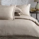 Евро комплект постільної білизни HOBBY Exclusive Sateen Diamond Cizgili бежевий 200*220 - зображення 1