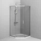 Душевая кабина Am.Pm Gem 5-corner Pivot 90x90 см без поддона хром матовый W90UG-405-090MT - изображение 3
