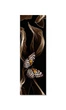 Вінілова наклейка на двері Метелик і шовк ПВХ плівка з ламінуванням 60х180 см метелик Тварини Чорний - зображення 2