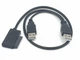 Переходник-адаптер с USB 2.0-SATA (7+6) 13pin -> ноутбук DVD-CD-ROM (Mini- SATA) подлючает ДВД ноутбука к компьютеру (667986729) Черный - изображение 4