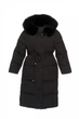 Подовжений Теплий Пальто-Пуховик з зйомним хутром XS-360 L Black - изображение 1