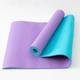 Коврик для йоги и фитнеса TPE (йога мат, каремат спортивный) OSPORT Yoga ECO Pro 6мм (FI-0076) Фиолетово-бирюзовый - изображение 1