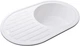 Кухонная мойка гранит GLOBUS LUX Ohara 770х500 белый - изображение 3