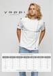 Футболка Yappi чоловіча basic /air print/ XL Білий (MW2499) - зображення 4