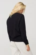 Світшот жіночий oversize /no flis/ S Чорний (BSWB30070) - изображение 4