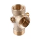 Гребёнка 5-ти ходовая 80мм (пятерник) Optima с выходами 1/4″вр 1/4″нр на одной оси (DS 005 C) 000020922 - изображение 1