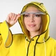 Дождевик женский Желтый полупрозрачный 100% EVA Minshen размер XL - изображение 8
