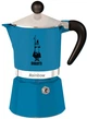 Гейзерная кофеварка Bialetti Rainbow 270 мл Голубая (0005243) - изображение 1