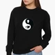 Світшот жіночий Кот Ян (Cat Yang) (8771-2057) Чорний S - зображення 1