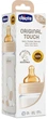 Chicco Original Touch plastikowa butelka do karmienia z lateksowym smoczkiem 2m+ 250 ml beżowy (27624.30) - obraz 2