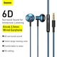 Наушники c микрофоном BASEUS Encok Wired Earphone (3.5mm, 1,2 метра). Blue - изображение 5