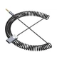 Аудио адаптер Bluetooth AUX гарнитура в машину HOCO In-car BT audio receiver spring cable (BT5.0). Black - изображение 3