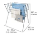 Сушилка для белья телескопическая Wenko 54-92x96.5x65.5 см, 7.78 м сушильной поверхности хромированный (3774017500) - изображение 3