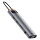 Перехідник Hub 11в1 Baseus Metal Gleam Series Type-C зовнішній адаптер хаб для ноутбука MacBook концентратор - зображення 1