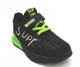 Кроссовки GFB L242-1 black-green размер 29 18.0 см Черные с салатовым - изображение 3