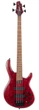 Бас-гітара CORT B4 Element (Open Pore Burgundy Red) - зображення 1