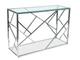 Журнальний столик у вітальні Escada C прозорий скло/метал сріблястий Signal - зображення 1