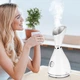Баня для лица Паровая сауна для лица Nano Ionic Facial Steamer Распариватель для лица Белый - изображение 3