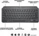 Клавиатура Logitech MX Keys Mini Wireless Illuminated (920-010501) Graphite Bluetooth (920-010501) - изображение 3