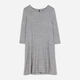 Платье миди осеннее женское Stradivarius 5242121210 M Серое (KAY2000001327722) - изображение 5