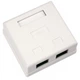Компьютерная розетка RJ45x2 UTP cat.5e 8P8C Vinga (VCPRJ45O2) - изображение 1