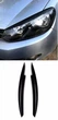 Реснички на передні фари VW Golf 6 MK6 GTI/GTR 2008-2013 C-Design (чорний глянець) - зображення 1