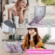 Подставка для ноутбука планшета Wiwu Laptop Stand Серо Розовая складная регулируемая портативная - изображение 4