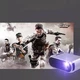 Портативный мультимедийный проектор домашний Projector LED GTM YG-320 серый с динамиком - изображение 7