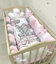 Комплект в кроватку для новорожденных Carus Textile слоник 120х60 см розовый - изображение 3