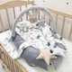 Кокон гнездышко для новорожденных Carus Textile зверята 70*35 серый - изображение 1